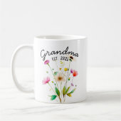 Wildblumen in Aquarellfarben Erstmals Oma Kaffeetasse (Links)