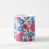 Wildblumen in Aquarellfarben Kaffeetasse (Mittel)