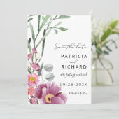 Wildblumen in Aquarellfarben speichern das Datum (Stehend Vorderseite)