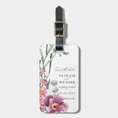 Wildblumen in Aquarellfarben speichern das Datum Gepäckanhänger (Vorderseite vertikal)