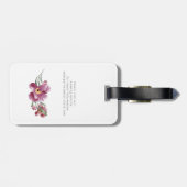 Wildblumen in Aquarellfarben speichern das Datum Gepäckanhänger (Rückseite horizontal)