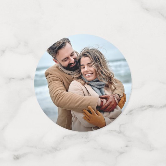 Wildblumen in Aquarellfarben speichern das Datum Konfetti (Klein Vorderseite)