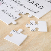 Wildblumen in Aquarellfarben speichern das Datum Puzzle (Seite)