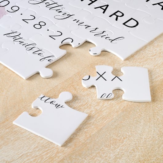 Wildblumen in Aquarellfarben speichern das Datum Puzzle (Seite)