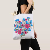 Wildblumen in Aquarellfarben Tasche (Von Nahem)