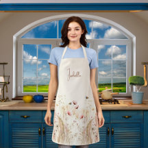 Wildblumen in beige Creme