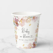 Wildblumen in Blütendusche Pappbecher (Vorderseite)