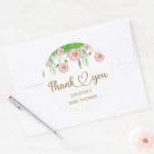 Wildblumen in Blütendusche Runder Aufkleber (Umschlag)