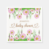 Wildblumen in Blütendusche Serviette (Vorderseite)