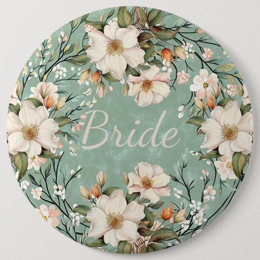 Wildblumen in Braun Blume Button (Vorderseite)