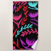 Wildblumen in Colors der POP! Strandtuch (Vorderseite)