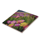 Wildblumen in der Abenddämmerung Fliese (Seite)