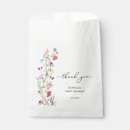 Wildblumen in der Blütendusche Geschenktütchen (Vorderseite)