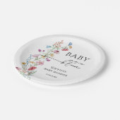 Wildblumen in der Blütendusche Pappteller (Schrägansicht)