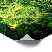 Wildblumen in der Feldflora Poster (Ecke)