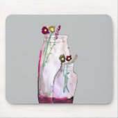 Wildblumen in der Vase Mousepad (Vorne)