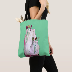 Wildblumen in der Vase Tasche