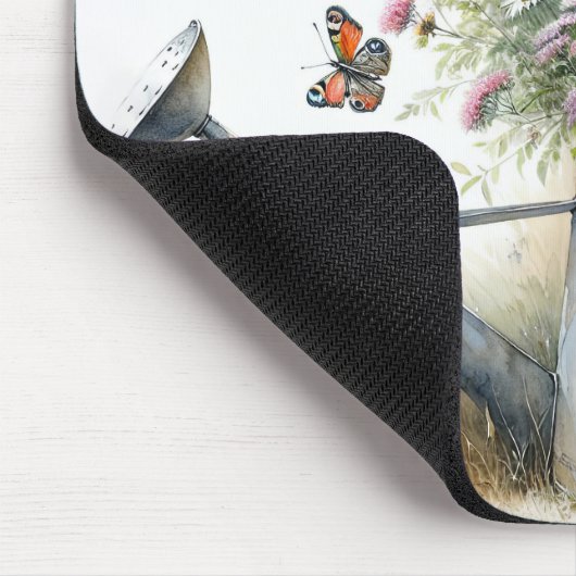 Wildblumen in der Wasserdose Mousepad (Ecke)