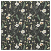 Wildblumen in Dunkelheit Stoff (Muster)