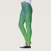 Wildblumen in Grün von Aleta Leggings (Links)