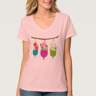 Wildblumen in lebendigen Pflanzen T-Shirt