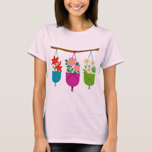 Wildblumen in lebendigen Pflanzen T-Shirt