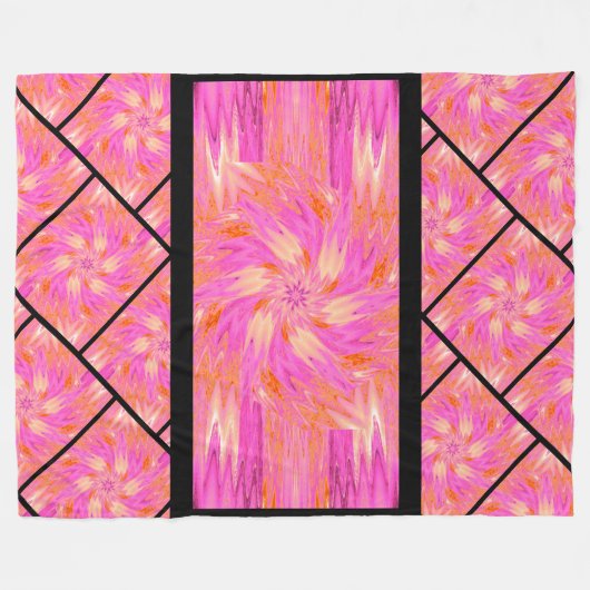 Wildblumen in Pastellen 10 Fleecedecke (Vorderseite (Horizontal))