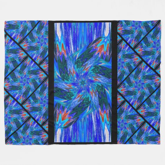 Wildblumen in Pastellen 12 Fleecedecke (Vorderseite (Horizontal))