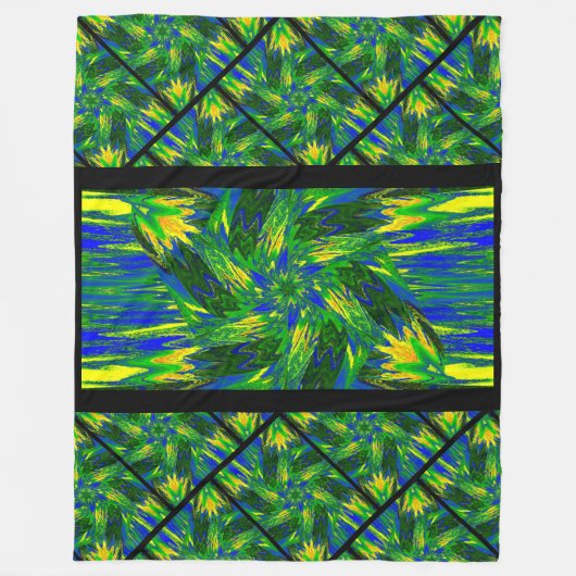 Wildblumen in Pastellen 13 Fleecedecke (Vorderseite)