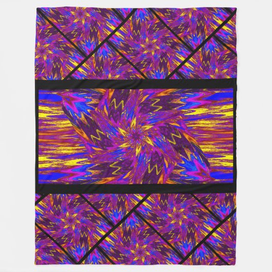 Wildblumen in Pastellen 14 Fleecedecke (Vorderseite)