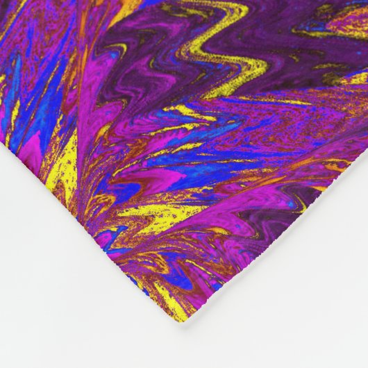 Wildblumen in Pastellen 14 Fleecedecke (Ecke)