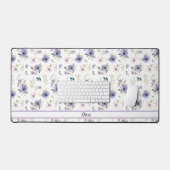 Wildblumen in Pastellfarben und im Grünen Schreibtischunterlage (Tastatur & Maus)