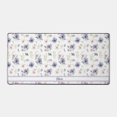 Wildblumen in Pastellfarben und im Grünen Schreibtischunterlage (Vorderseite)