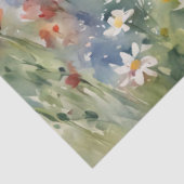 Wildblumen in Rot und Blau Seidenpapier (Ausschnitt)