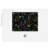 Wildblumen in schwarz (Rückseite Horizontal)