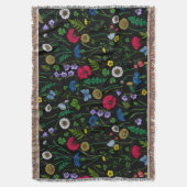 Wildblumen in schwarz decke (Vorderseite Vertikal)