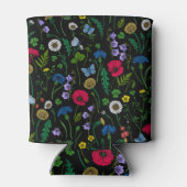 Wildblumen in schwarz dosenkühler (Rückseite)