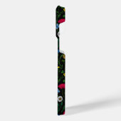 Wildblumen in schwarz iPhone hülle (Linke Seite)