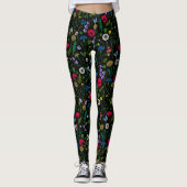 Wildblumen in schwarz leggings (Vorderseite)