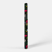 Wildblumen in schwarz samsung galaxy hülle (Rechte Seite)