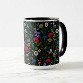 Wildblumen in schwarz tasse (VorderseiteRechts)