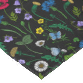 Wildblumen in schwarz tischdecke (Schrägansicht)