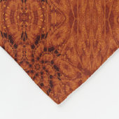 Wildblumen in Schwarz und Gold 17 Fleecedecke (Ecke)