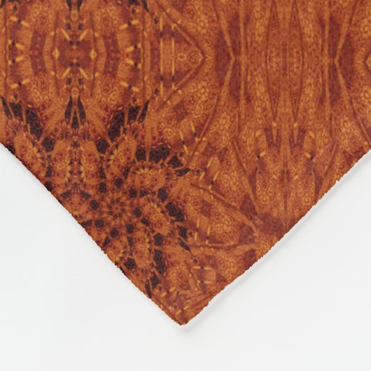 Wildblumen in Schwarz und Gold 17 Fleecedecke (Ecke)