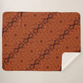 Wildblumen in Schwarz und Gold 18 Sherpadecke (Vorderseite (Horizontal))