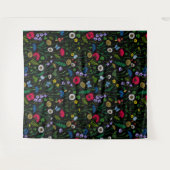 Wildblumen in schwarz wandteppich (Vorderseite (Horizontal))