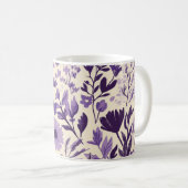 Wildblumen in Violetnuancen💜 Kaffeetasse (VorderseiteRechts)