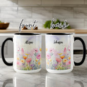 Wildblumen in Wasserfarbe Tasse, Sondergeschenk fü Tasse