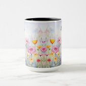 Wildblumen in Wasserfarbe Tasse, Sondergeschenk fü Tasse (Zentrum)