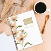 Wildblumen Individuelle Name Chic Vintage Briefmar Notizblock